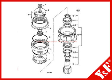 Mua High Precision Jcb Js220 Track Excavator Gearbox Assembly Long Life online manufacture