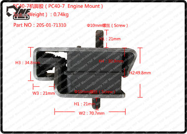 Mua Gắn kết động cơ cao su Komatsu, đệm máy xúc cao su PC40 PC50 20S-01-71310 online manufacture