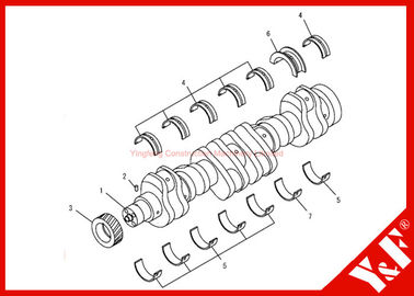 Mua Construction Equipment Komatsu Excavator Parts Crankshaft Ass’y 6732-31-1211 Gear online manufacture