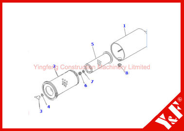 Mua High Precision Excavator Spare Parts Engine Air Cleaner 6732 - 81 - 7210 600 - 181 - 6050 600 - 181 - 6540 online manufacture