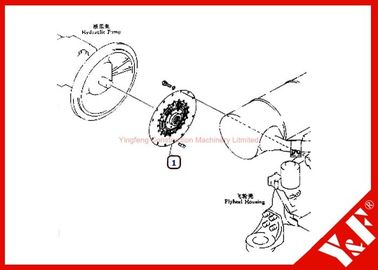 Customized Komatsu Excavator Parts PC200-6 Damper 20Y-01-11112 6D102 Engine