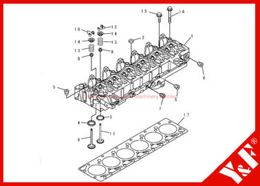 Durable Head Cylinder Assy 6735-11-1821 Gasket 6731-11-1370