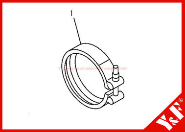 Komatsu Excavator Parts PC200-7 6732-81-8220  CLAMP 6D102 Engine