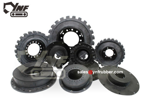 Khớp nối 314x46T cho các bộ phận thay thế máy xúc với khớp nối cao su linh hoạt dưới đáy bằng nhựa / sắt khớp nối máy bơm linh hoạt